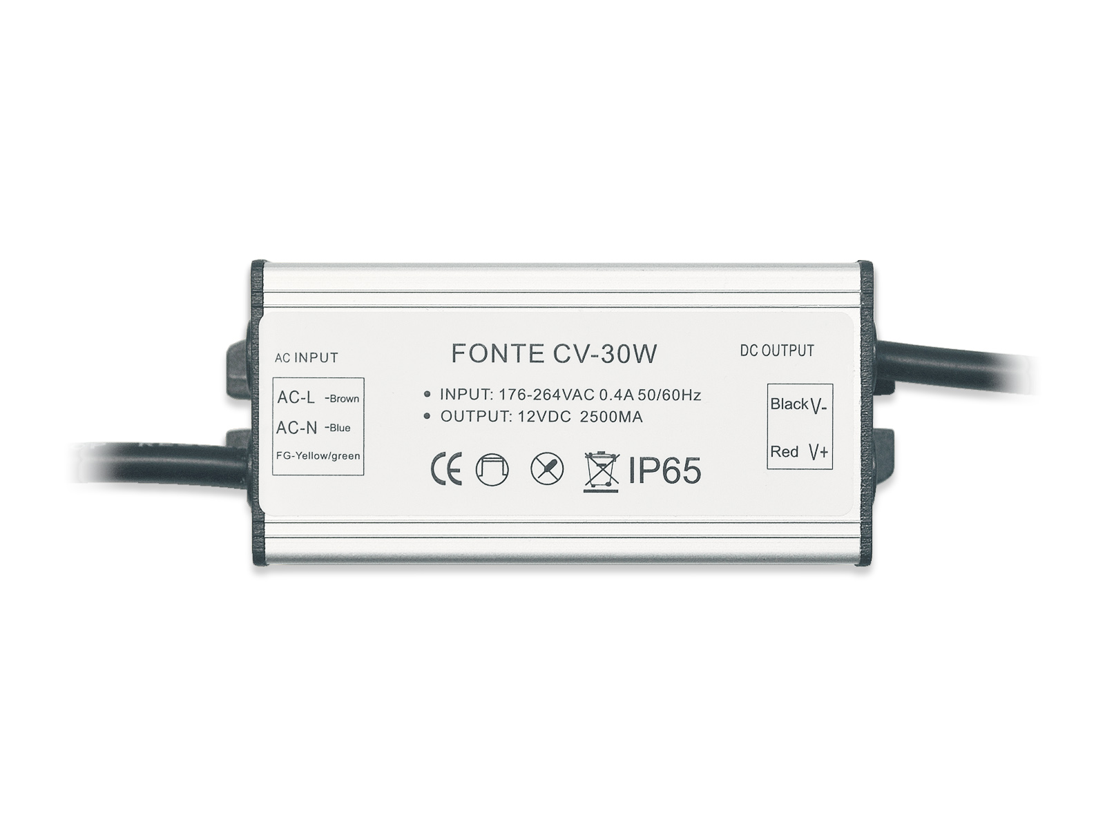 Источник питания Fonte: CV-30W-12V-IP65 Источник питания Fonte: CV-30W-12V-IP65