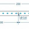 Модуль Brillare: SMD2835*20-250x13-TW Модуль Brillare: SMD2835*20-250x13-TW