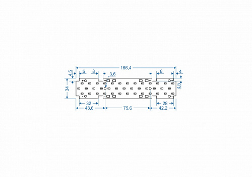 Модуль Brillare: SMD2835*39-167x34 Модуль Brillare: SMD2835*39-167x34