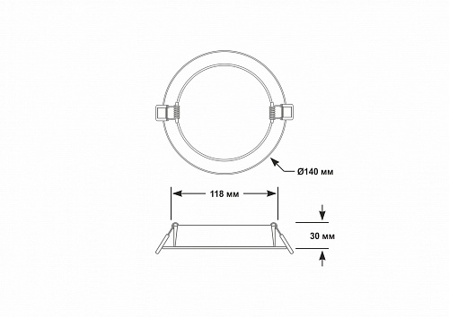 Soffitto: DL-12W-D140/30 Soffitto: DL-12W-D140/30