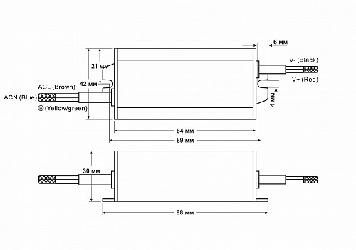 Источник питания Fonte: CV-30W-12V-IP65 Источник питания Fonte: CV-30W-12V-IP65