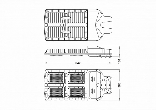Светильник светодиодный Strada: E-150W Светильник светодиодный Strada: E-150W