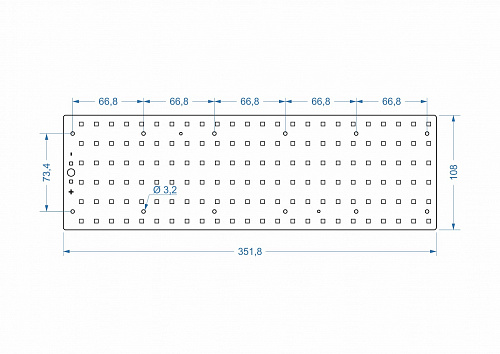 Модуль Brillare: SMD3030*144-352x108 (85x155°)