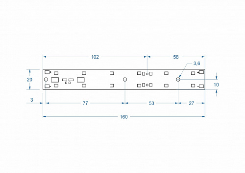 Модуль Brillare: SMD2835*12-160x20-30V