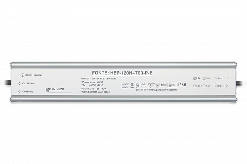 Источник питания Fonte: HEP-120H-0,7-P-E-IP65